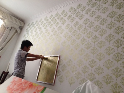 廠家直銷液體壁紙絲網(wǎng)模具印花模具液體墻紙漆模具硅藻泥印花模具